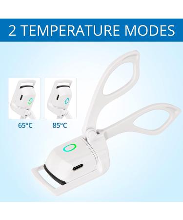 Heated Eyelash Curler - Premium Electric Lash Curler with 3 Temperatures - Buy Online on SooperMarket.com