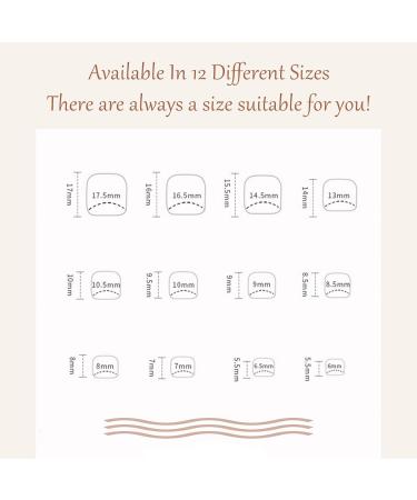 EONFAVE 24 Pcs French False Nails - White Square Stick on Nails with Glue - Short Acrylic Full Cover Press on Nails for Women and Girls - Buy Online on SooperMarket.com