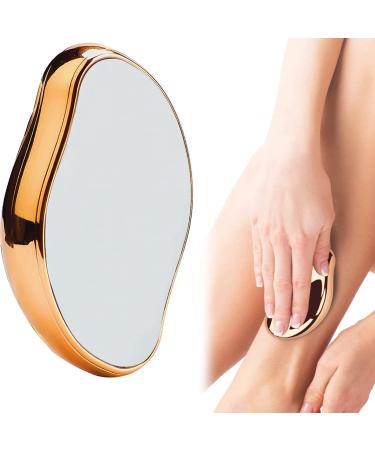Crystal Hair Eraser for Women and Men, 2022 Magic Bleame Crystal Bleame Hair Remover, Painless Exfoliation Hair Removal Tool for Arms Legs Back Body Any Part (Gold)
