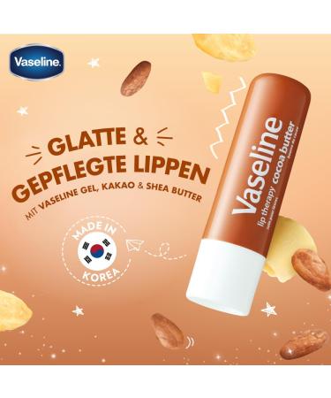 Vaseline Lip Therapy Cocoa Butter | Tinted Lip Balm with Cocoa & Shea Butter | Hydrating 4.8g Lip Care - Buy Online on SooperMarket.com