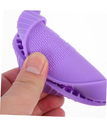 DRESSOOS Makeup Brush Cleaning Pad Gloves for Cleaning Beauty Brush Cleaning Bowl Cleaning Tools Cosmetic Limpiador De Brochas De Maquillaje Makeup Tools Cleaner Silica Gel Foldable Purple 12x9cm Purple - Buy Online on SooperMarket.com