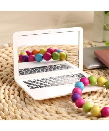 Atyhao Mini Folding Pocket Makeup Mirror - Portable Polyethylene Glass Mirror for Home and Laptop Use - Buy Online on SooperMarket.com