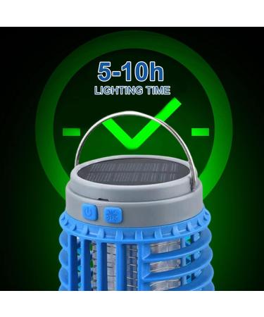 Electric Mosquito Killer Lamp Mosquito Zapper Mosquito Lamp Electric Fly Killer Mosquito Trap Illumination Waterproof Portable(Color:Blue) - Buy Online on SooperMarket.com
