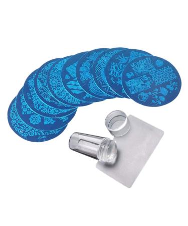 Buy Nail Art Stamping Kit - Clear Jelly Stamp Plates & Tools for Creative Nail Designs - International Shipping Available - Buy Online on SooperMarket.com