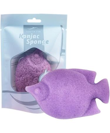 Fish Shape Wash Face Flutter Natural Face Body Care Sponges Dry for Home Gift(purple) - Buy Online on SooperMarket.com