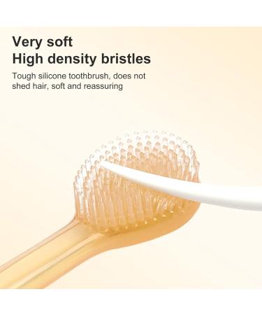 wirlsweal Baby Toothbrush and Silicone Tongue Brush Infant to Toddler Toothbrush 360 Degree BPA Free Cleaning Dental Care Portable Baby Tongue Brush Toothbrush Kit for 0-3 Years with Dust Cover Car - Buy Online on SooperMarket.com