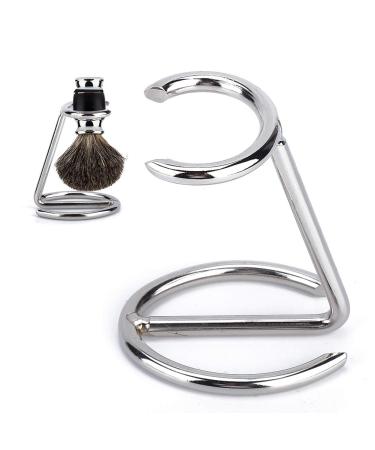 Shaving Brush Rack Stainless Steel Shaving Brush Hanger Razor Brush Holder Shaving Tool Organizer for Men Grooming Traveling