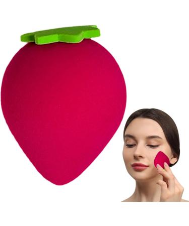 Bexdug Cute Makeup Sponge | Cute Fruit Shape Soft Beauty Sponge | Multi-Purpose Cosmetics Sponge Makeup Blender for Beginners Beauty Lovers Women Strawberry - Buy Online on SooperMarket.com