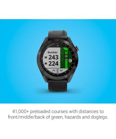 Garmin Approach S40 - Stylish GPS Golf Smartwatch with Lightweight Design and Touchscreen Display in Black - Buy Online on SooperMarket.com