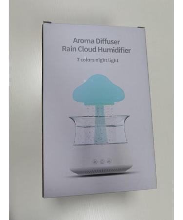 Rain Cloud Humidifier with Remote & Waterfall Lamp - White Noise & Rain Sounds for Bedroom Desk - Air Humidifier - Buy Online on SooperMarket.com