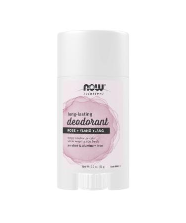 Now Foods Long Lasting Deodorant Rose + Ylang Ylang 2.2 oz (62 g)