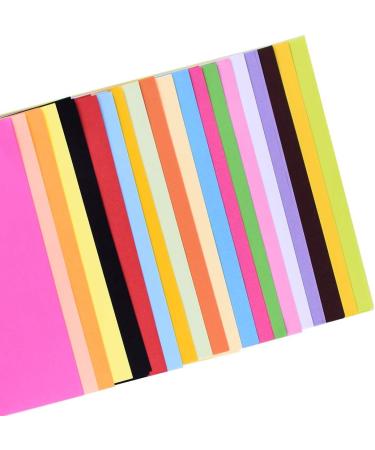 Colored A4 Copy Paper - 100 Sheets, 20 Colors for DIY Art Craft | Cut-to-Size Crafting Paper (20 * 30cm) - Buy Online on SooperMarket.com