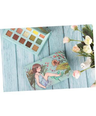 FOYTOKI 1pc 15 Makeup Accessories Cosmetic Pallet Compact Female Green - Buy Online on SooperMarket.com