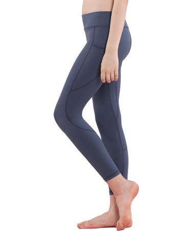 Willit Girls Athletic Leggings with Pockets - Gray Medium | Youth Dance, Running, Yoga Pants - Buy Online on SooperMarket.com