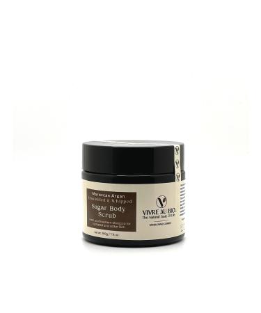 100% Natural Emulsified Sugar Body Scrub Infused with Moroccan Argan 200g. Formulated in Sweden & Made in Morocco with 100% Moroccan Sourced Ingredients. ISO & GMP Certified.