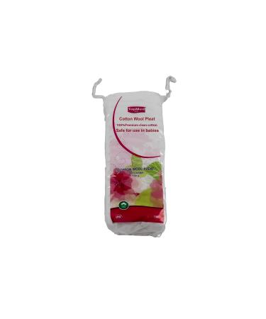 Top Med Cotton Wool Pleat 100G Pure Cotton. 1 Count