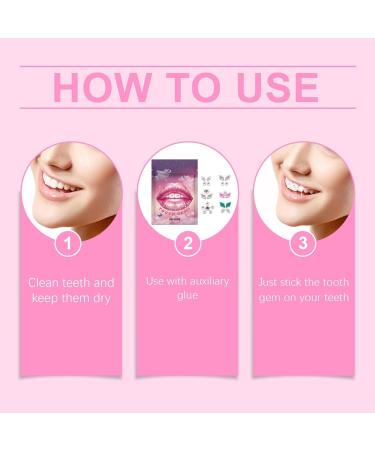 GUANGLU Rhinestone Stickers for Teeth - Rhinestone Stickers for Teeth Portable Decorative Comfortable Teeth Supplies for Daily Use Shopping Dating - Buy Online on SooperMarket.com