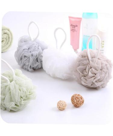 4pcs Body Scrubber Loofah Mesh Bath Balls - Ideal for Adults & Kids | Premium Bath Sponge Pouf for Ultimate Cleansing & Relaxation - Buy Online on SooperMarket.com
