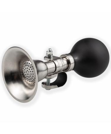 Schwinn Retro Bike Horn, Kids or Adults, Loud, Chrome, Bicycle Accessories