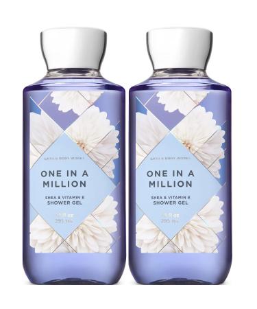 Bath & Body Works One in a Million Shower Gel Gift Sets 10 Oz 2 Pack (One Million) 20 ounces One in a Million 10 Fl Oz