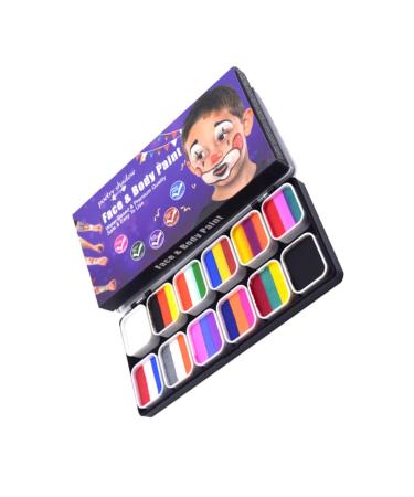 Angoily 1 Box Body Painting Kit Face Neon Paint Oil Cosmetics Pigment Art Kit Halloween Makeup Paint Makeup Pigment Fake Wound Scars Wax Cosplay Pigment Make up Cosmetic Pigment Toner Set