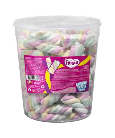 Frisia Marshmallow Rainbow Twister 680g Creamy Vanilla Flavour Tub Full