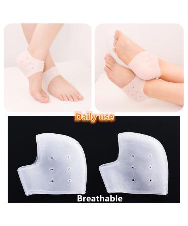 JIAHAO 4x Foot Protector - Gel Heel Cushion Pads & Moisturizing Socks for Ultimate Comfort | International Shipping Available - Buy Online on SooperMarket.com