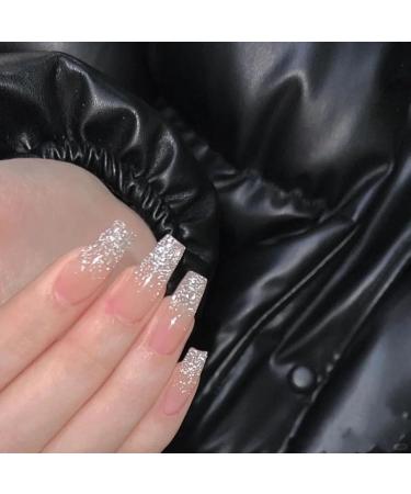 Glitter Silver Nail Polish Quick Dry Long Lasting Shimmer Nail Varnish Natural Peel off Water Based Formula No UV Needed Nail Paint Art Manicure Gifts for Women Girls DIY Home(10ml) - Buy Online on SooperMarket.com