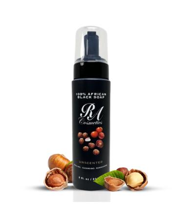 RA Cosmetics100% Foaming Liquid Black Soap - 8oz Unscented
