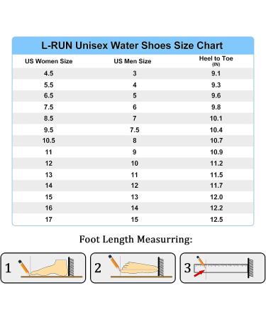 L-RUN Barefoot Water Shoes for Men and Women - Aqua Swim Shoes for Hiking and Walking - Buy Online on SooperMarket.com