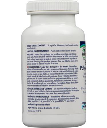 Premium Euro-Ferrous Polysaccharide 150mg - 100 Vegan Capsules for Enhanced Iron Absorption - Buy Online on SooperMarket.com