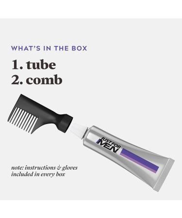 Just For Men Touch of Gray Hair Color Kit - Light Brown T-25 | Easy Application with Comb Applicator | Achieve a Salt and Pepper Look | 1 Pack - Buy Online on SooperMarket.com
