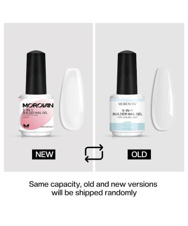 Morovan 5 in 1 Builder Gel for Nails - Clear Strengthener Reinforcing & Shaping Gel Kit with Nail File | International Shipping Available - Buy Online on SooperMarket.com