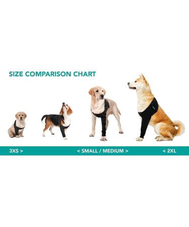 Suitical Recovery Sleeve for Small Dogs - Black | Dog Post-Op Protection - Buy Online on SooperMarket.com