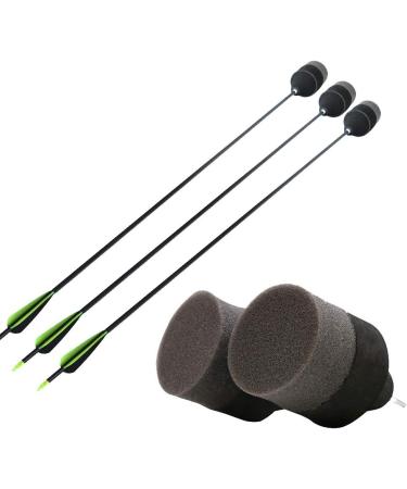 10 Pack Black Foam Archery Arrowhead Soft Sponge Tips for Archery Combat Game - Buy Online on SooperMarket.com