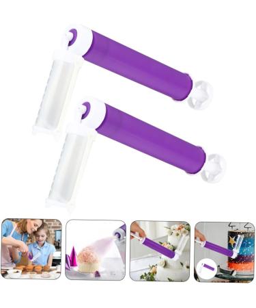 CRAFTHROU 2pcs Cake Sprayer Cake Coloring Spray Manual Cake Coloring Airbrush Cake Pump Sprayer Plastic Purple - Buy Online on SooperMarket.com