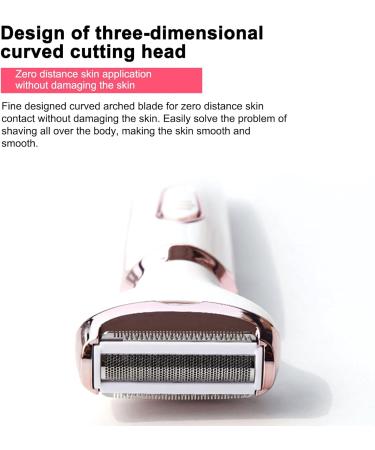 4-in-1 Women's Electric Hair Remover | Rechargeable Body Hair Removal & Grooming Set - Trimmer for Nose Lip Eyebrows & Face - Buy Online on SooperMarket.com
