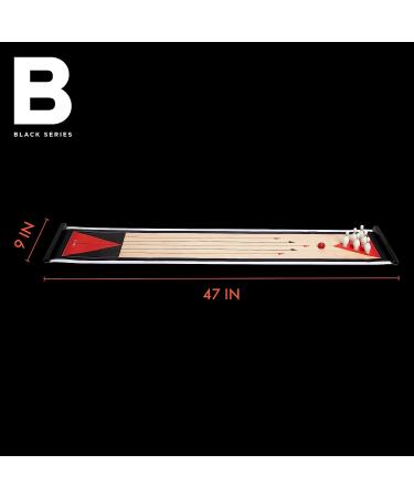 BLACK SERIES Tabletop Shuffleboard and Bowling 2 in 1 Set - Roll-Up Game Board - Buy Online on SooperMarket.com