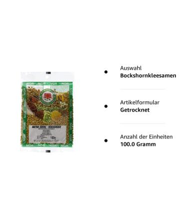 Ngr Fenugreek Seeds (Methi Seeds) 100g - Premium Quality International Shipping - Buy Online on SooperMarket.com