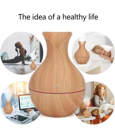 Diffuser Home Aromatherapy Machine Air Humidifier USB LED Essential Oil Diffuser Humidifier for Home(Light Wood) - Buy Online on SooperMarket.com