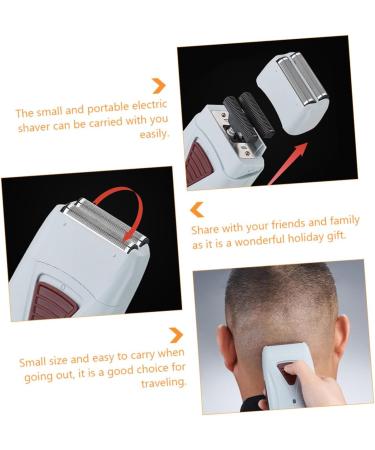 Angoily Rechargeable Electric Shaver & Nose Hair Trimmer for Men - Portable Travel Beard Trimmer - Buy Online on SooperMarket.com