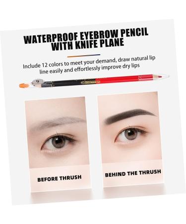 PLAFOPE 24 Pcs Lip Liner Eyeliner Eye Liner Pens Black Eyebrow Liner Lip Liner Pencil Lipliner Pencil Wooden - Buy Online on SooperMarket.com