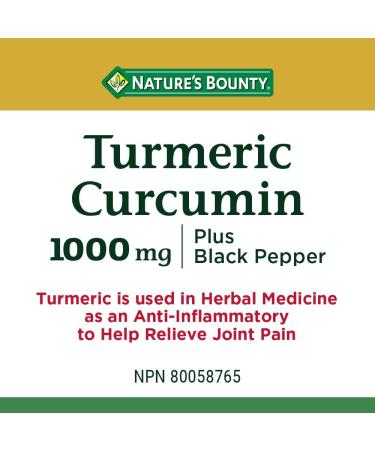 Nature's Bounty Turmeric Curcumin Plus Black Pepper Multi-coloured 45 Capsules 45 count (Pack of 1) - Buy Online on SooperMarket.com