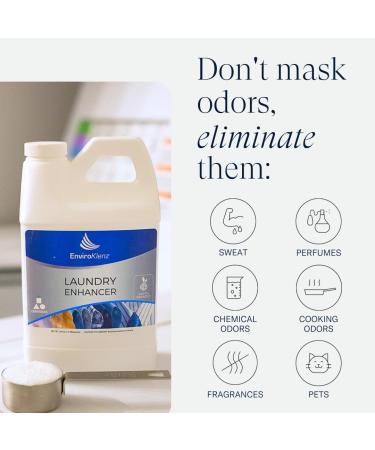 EnviroKlenz Laundry Enhancer | Odor Eliminator Liquid for 30 Loads | Non-Toxic Fragrance-Free Removes Sweat Chemicals & Pet Odors - Buy Online on SooperMarket.com