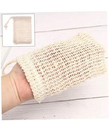 Buy Soap Bags with Drawstring - Sisal Fiber Exfoliating Pouch for Foaming & Drying (2 Pcs) - Best Soap Saver for Smooth Skin - Buy Online on SooperMarket.com