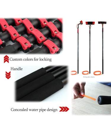 Window Cleaning Pole Water Fed Extendable Brush for Indoor/Outdoor High Window Extension Cleaning Pole Window Washing Equipment/10.8M/35Ft 55cm Brush Head 11M/36FT - Buy Online on SooperMarket.com