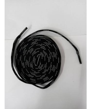 Ice Hockey Skate Laces - Waxed Flat Wide Laces for Enhanced Performance | Durable & Tearproof Black Laces - 1 Pair - Buy Online on SooperMarket.com