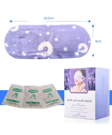 Kenny Steam Eye Mask 16 Packs - Self-Heated Eye Masks for Dark Circles and Puffiness - Relief for Eye Fatigue - Fragrant Christmas & Valentine Gifts - Light Lavender - Buy Online on SooperMarket.com
