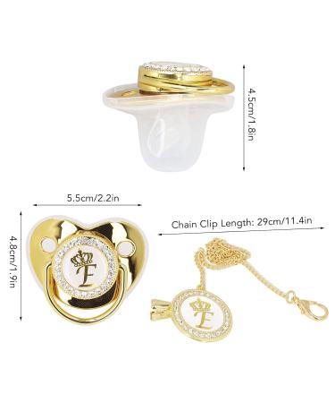 Stylish Toddler Pacifier - Portable Silicone with Elegant Rhinestone (E) | Safe & Fashionable - Buy Online on SooperMarket.com