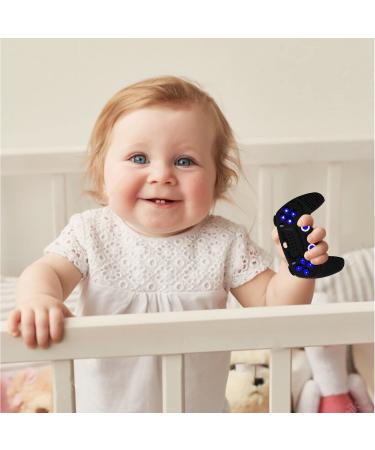 Silicone Teether Game Controller for Babies 3-12 Months | BPA-Free | Freezer Safe | Baby Boy Girl Gifts - Black - Buy Online on SooperMarket.com